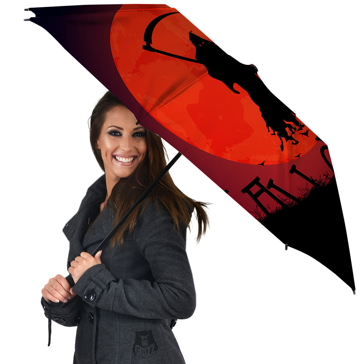 Halloween Grim Reaper Print Umbrella-grizzshop