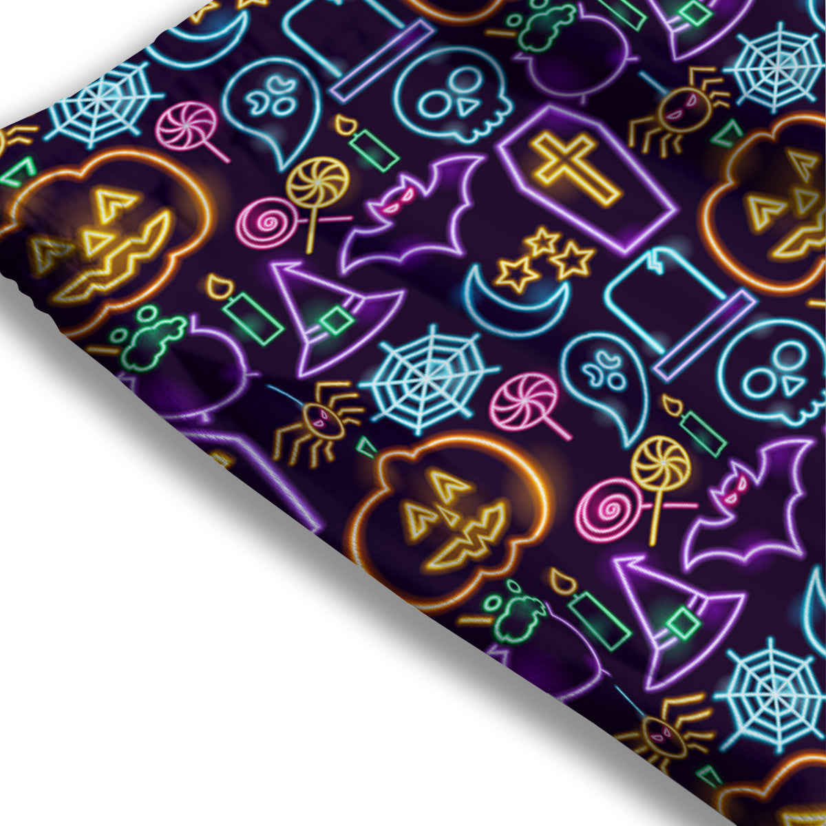 Lotus Spiritual Golden Print Mesh Shorts