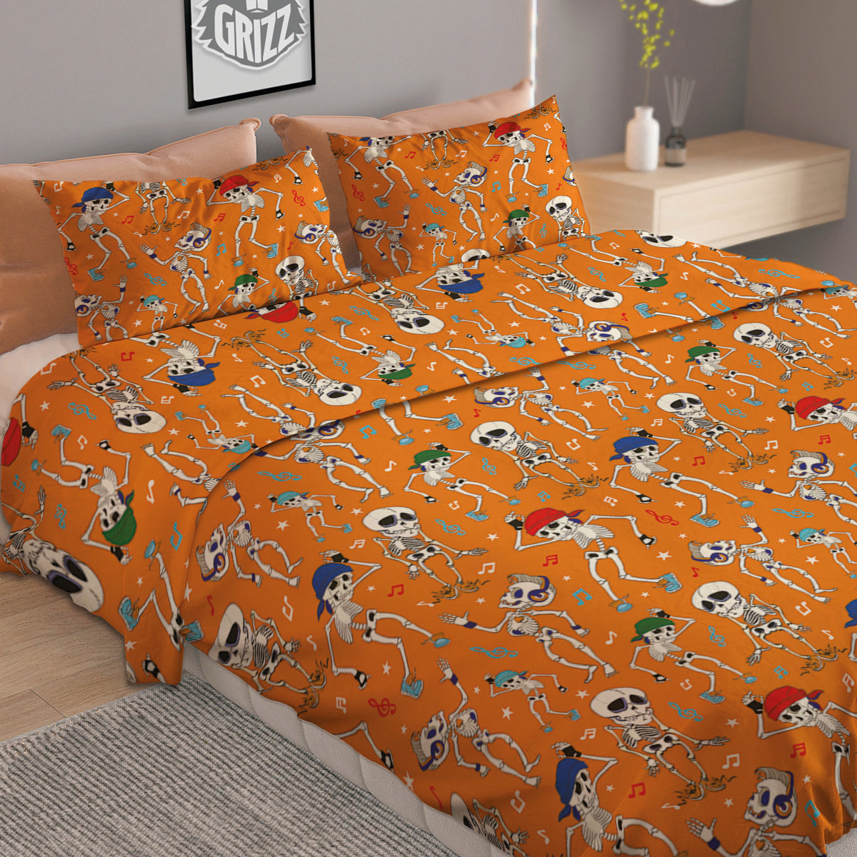 Giraffe Cute Print Pattern Duvet Cover Bedding Set