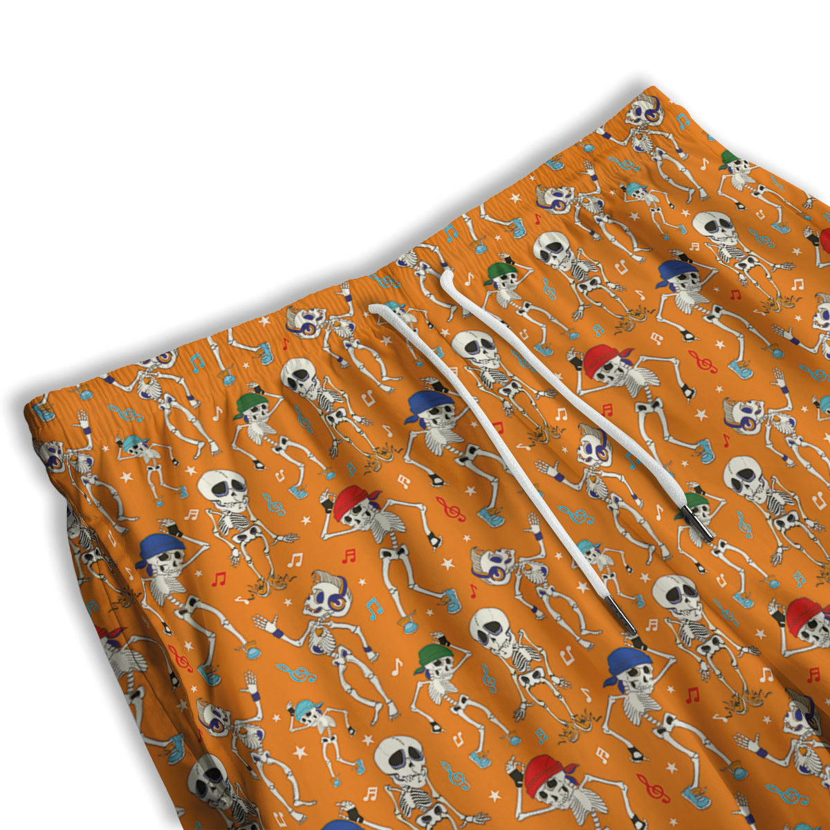 Halloween Party Orange Print Pattern Men's Athletic Shorts