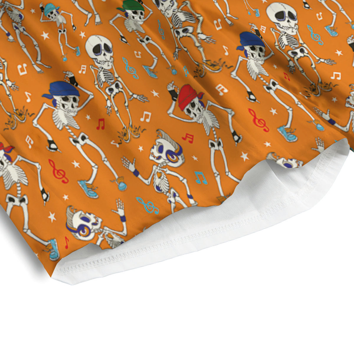 Halloween Party Orange Print Pattern Men's Athletic Shorts