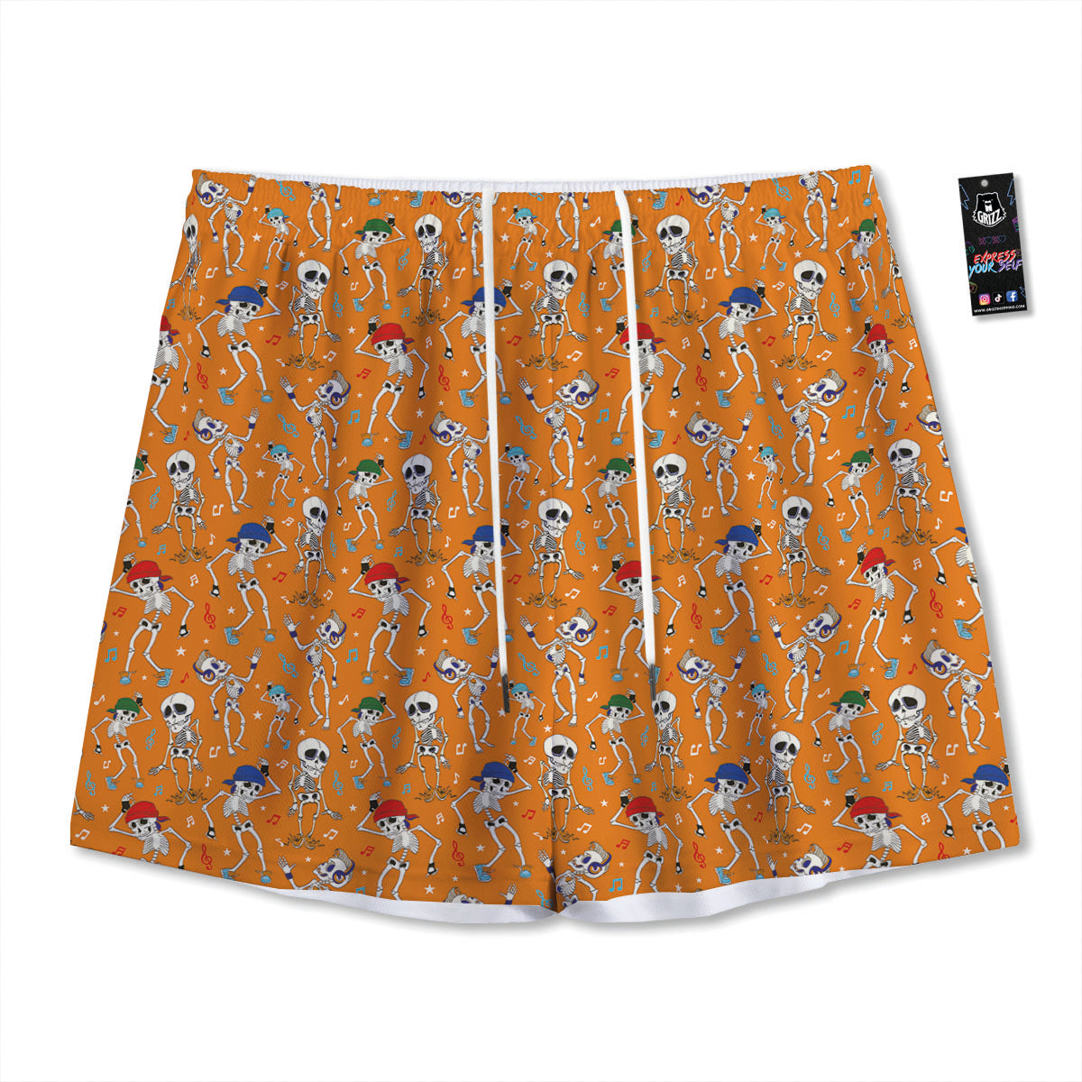Giraffe Cute Print Pattern Mesh Shorts