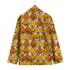 Halloween Pumpkin Pattern Print Men's Blazer-grizzshop