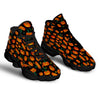 Halloween Pumpkin Print Pattern Black Basketball Shoes-grizzshop