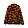 Halloween Pumpkin Print Pattern Cardigan-grizzshop