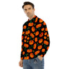 Halloween Pumpkin Print Pattern Men's Dress Shirts-grizzshop