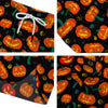 Halloween Pumpkin Print Pattern Men's Running Shorts-grizzshop