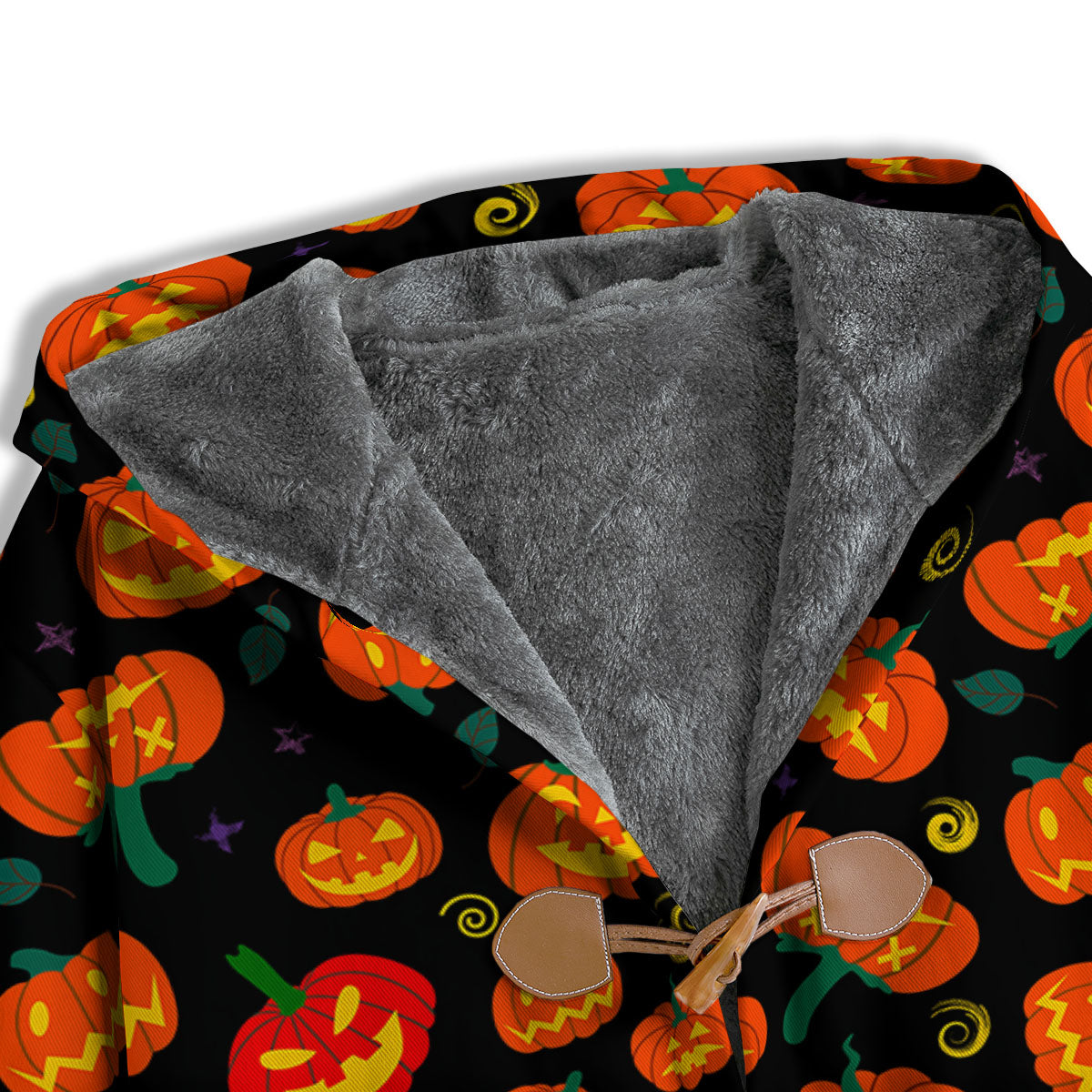 Halloween Pumpkin Print Pattern Men's Windbreaker Jacket