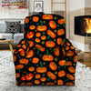 Halloween Pumpkin Print Pattern Recliner Slipcover-grizzshop