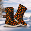 Halloween Pumpkin Print Pattern Snow Boots-grizzshop