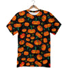 Halloween Pumpkin Print Pattern T-Shirt-grizzshop