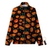 Halloween Pumpkin Print Pattern Track Jacket-grizzshop