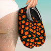 Halloween Pumpkin Print Pattern Water Shoes-grizzshop