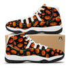 Halloween Pumpkin Print Pattern White Bball Shoes-grizzshop