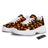 Halloween Pumpkin Print Pattern White Chunky Shoes-grizzshop