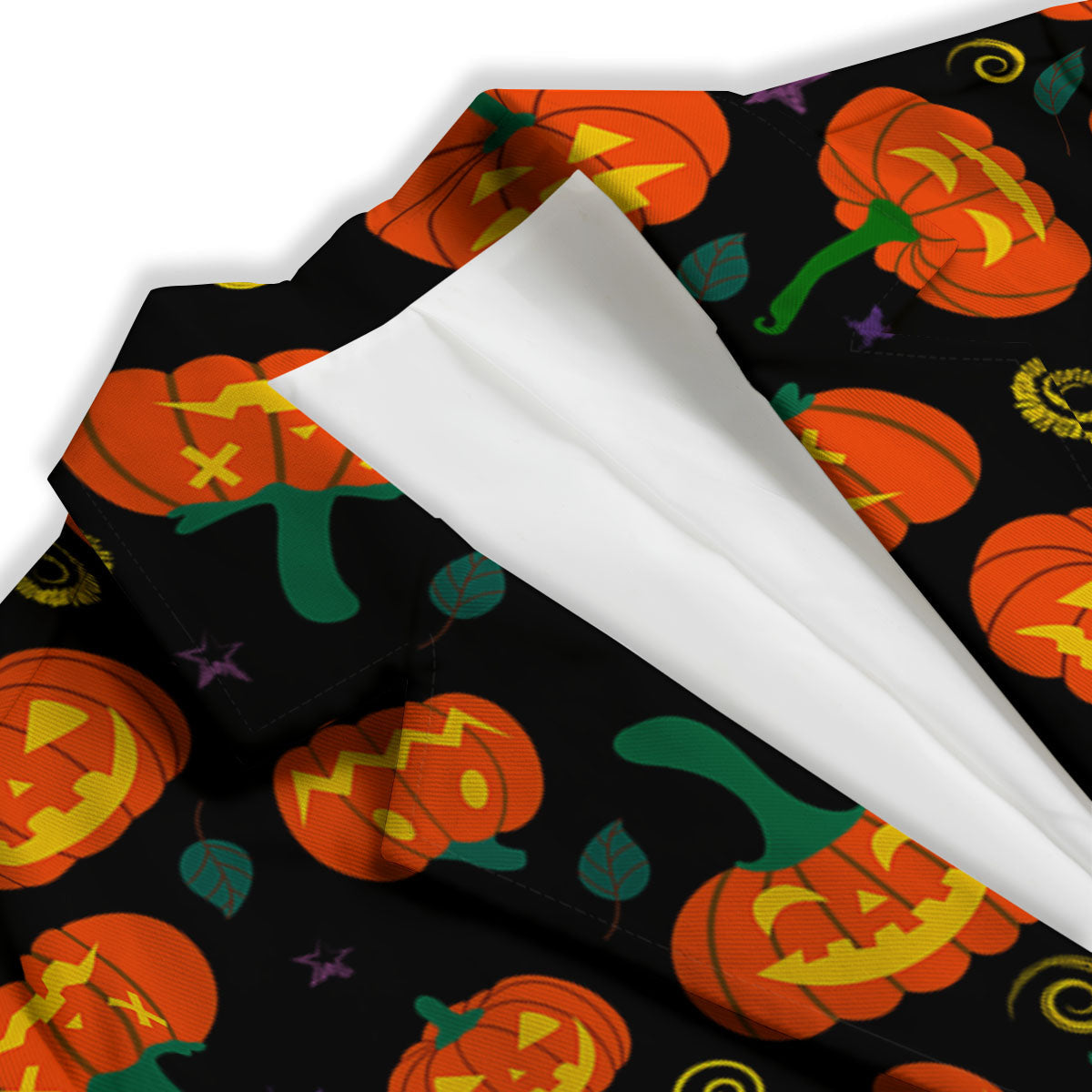 Halloween Pumpkin Print Pattern Women's Blazer-grizzshop