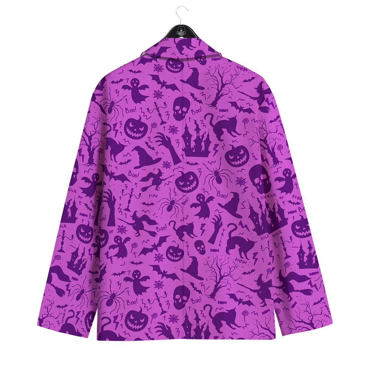 Halloween Purple Print Pattern Men's Sport Coat-grizzshop