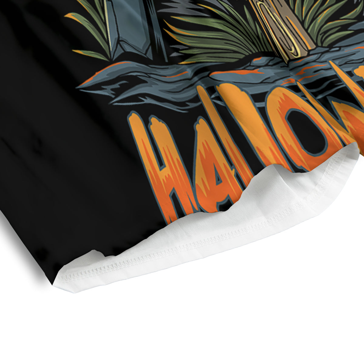 Halloween Scarecrow Print Men's Athletic Shorts