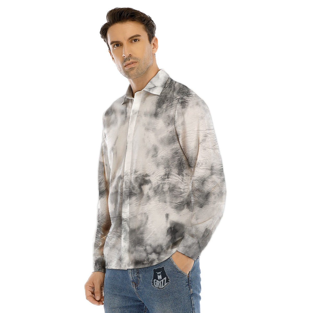 Halloween Scarecrow Print Men's Dress Shirts-grizzshop