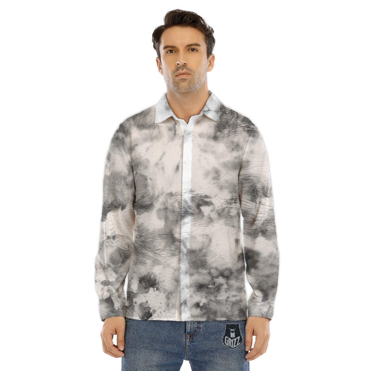 Halloween Scarecrow Print Men's Dress Shirts-grizzshop