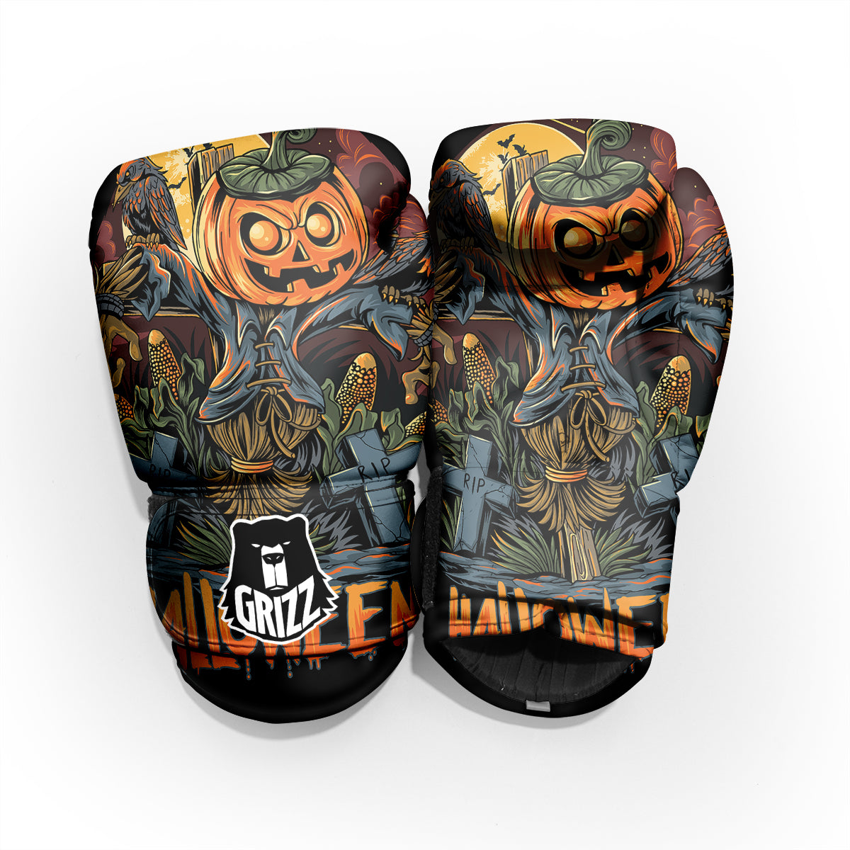 Halloween Scarecrow Print Pro Boxing Glove