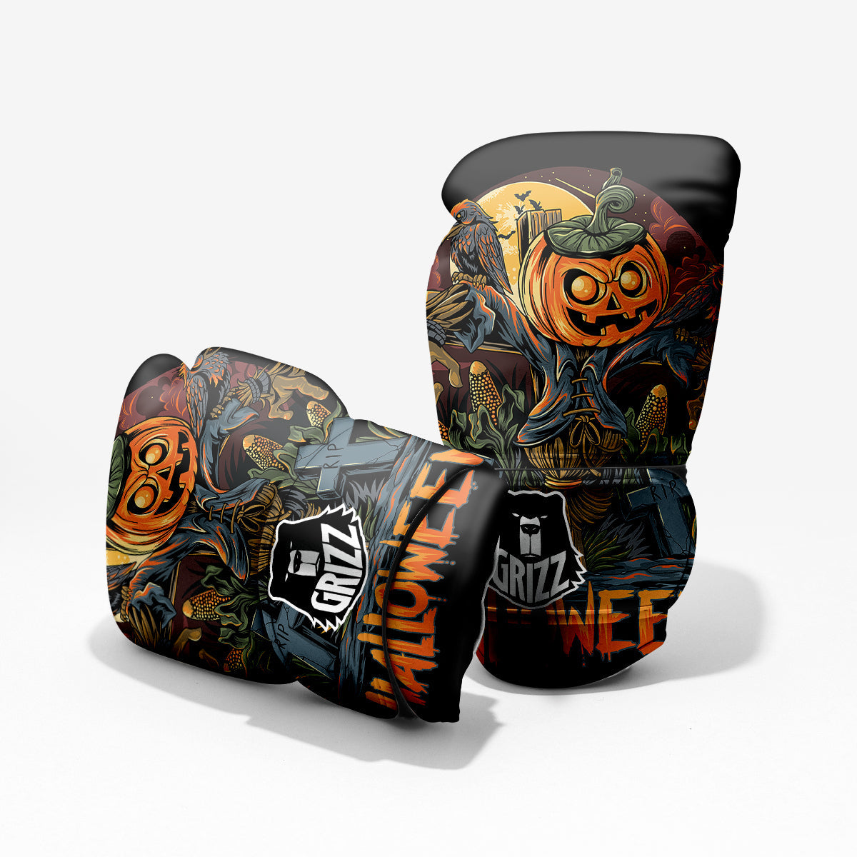 Halloween Scarecrow Print Pro Boxing Glove