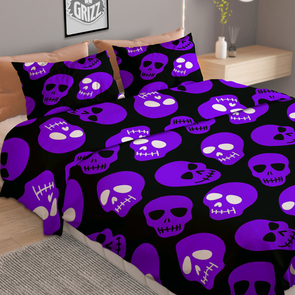 Green Plaid  Print Duvet Cover Bedding Set
