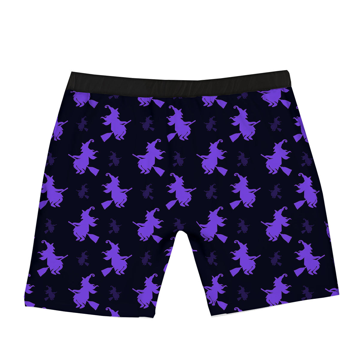 Halloween Witch Purple Print Pattern Boxer Briefs-grizzshop