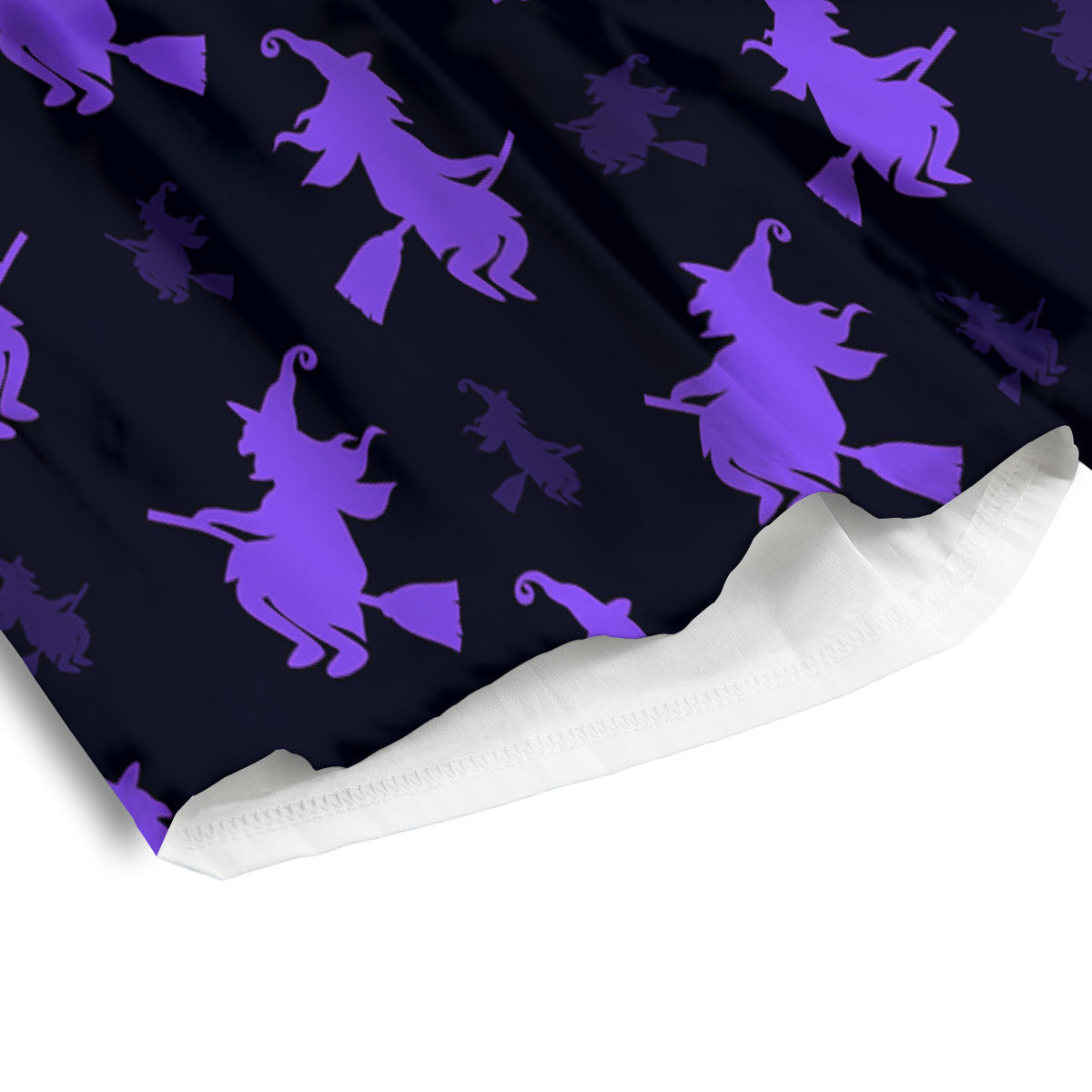 Halloween Witch Purple Print Pattern Men's Athletic Shorts