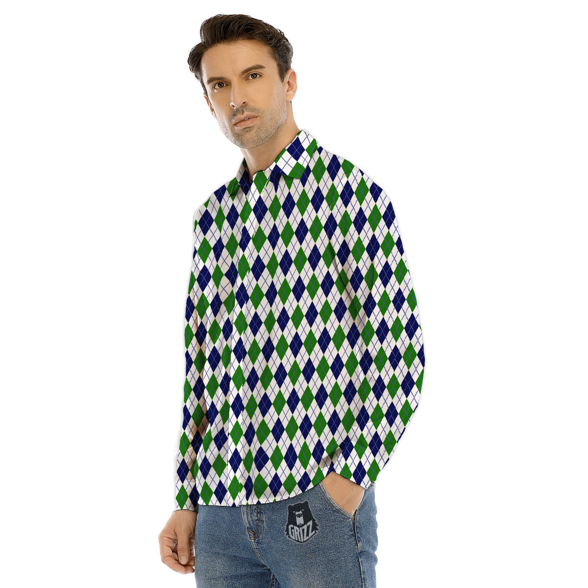 Halloween Witch Purple Print Pattern Men's Dress Shirts-grizzshop