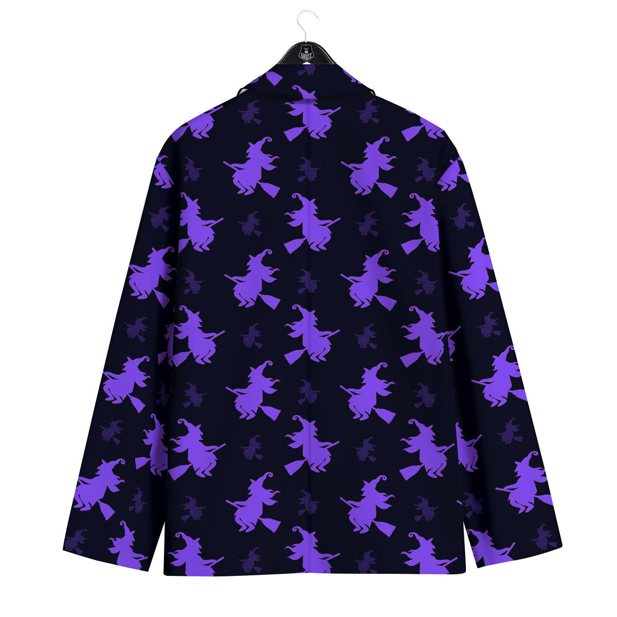 Halloween Witch Purple Print Pattern Men's Sport Coat-grizzshop