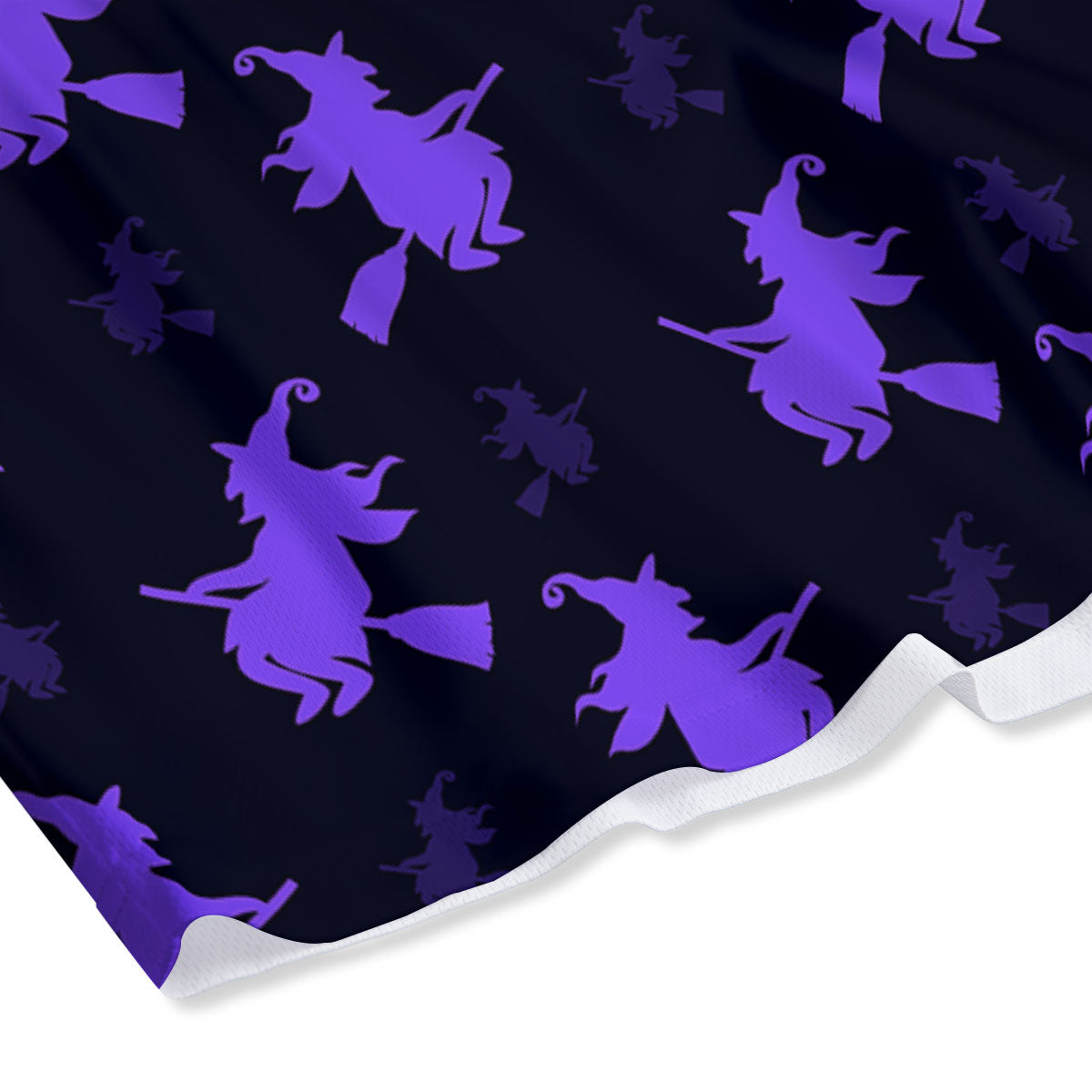Halloween Witch Purple Print Pattern Mesh Shorts