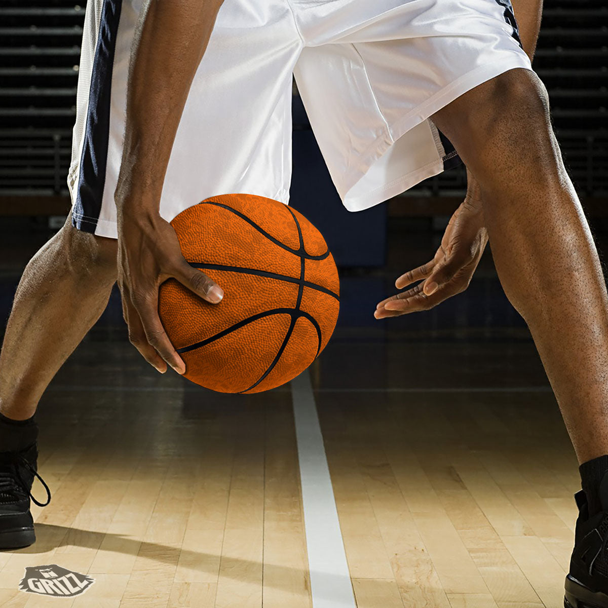 Halloween Orange Print Pattern Basketball