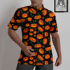 Halloween Pumpkin Print Pattern Untucked Shirts-grizzshop