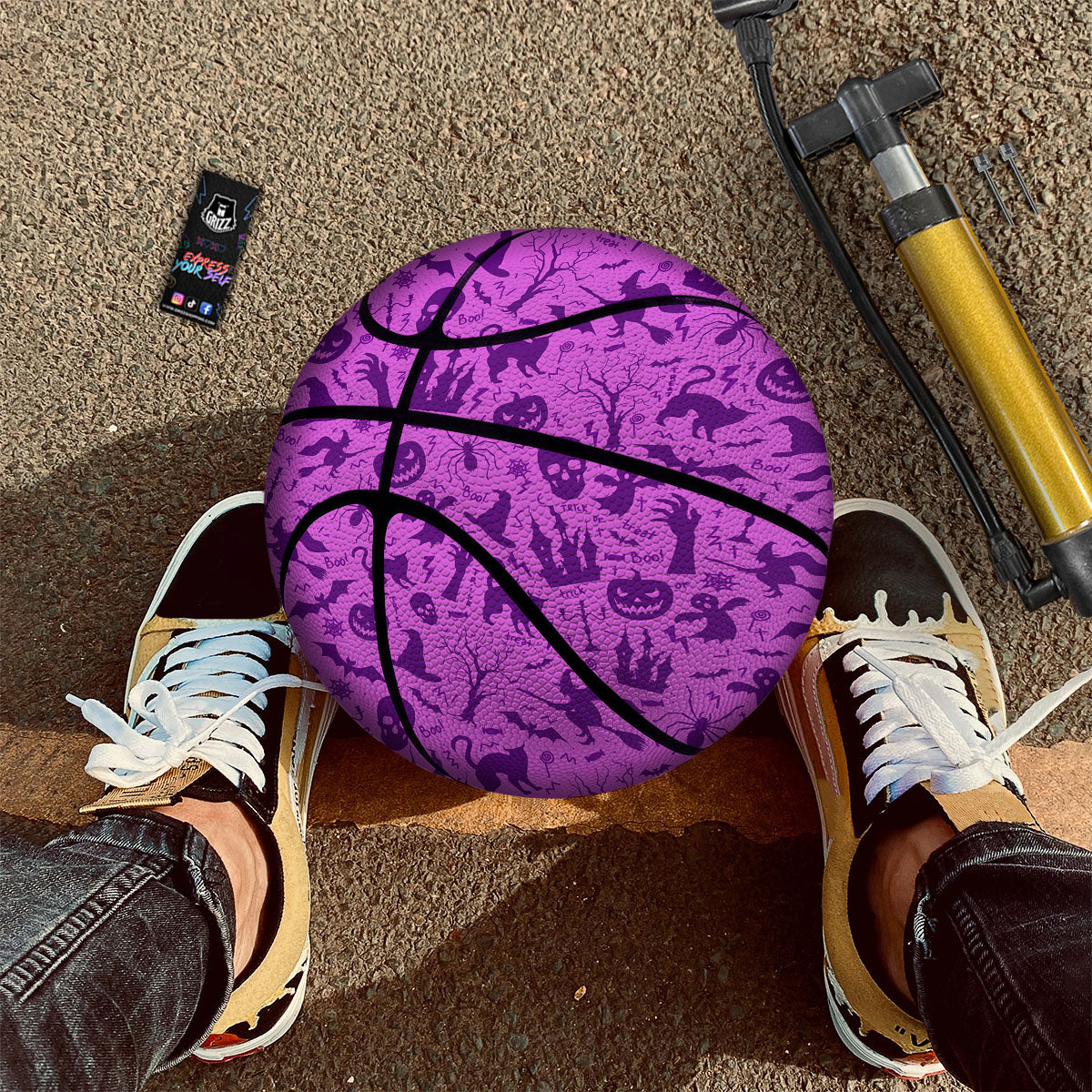 Green Plaid  Print Basketball