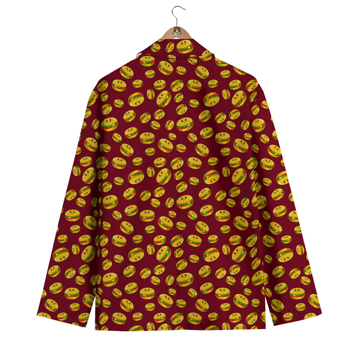Hamburger Cute Print Pattern Men's Blazer-grizzshop