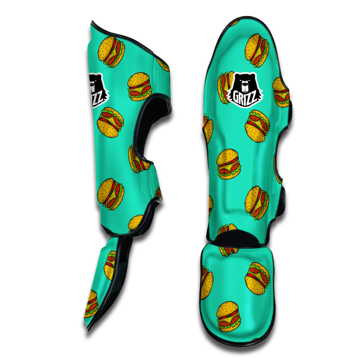 Hamburger Pastel Muay Thai Shin Guards-grizzshop