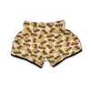 Hamburger Pattern Print Muay Thai Boxing Shorts-grizzshop