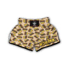 Hamburger Pattern Print Muay Thai Boxing Shorts-grizzshop