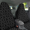 Hamburger White And Black Print Car Seat Covers-grizzshop