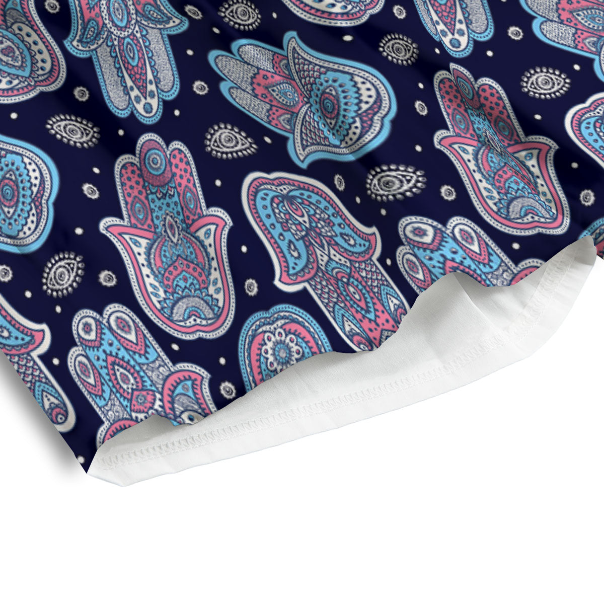 Hamsa Boho Print Pattern Men's Athletic Shorts