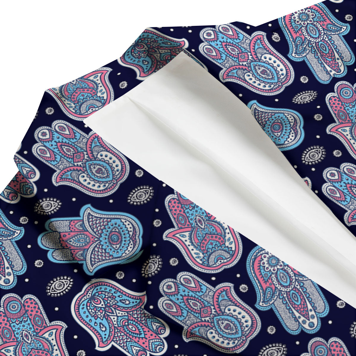 Hamsa Boho Print Pattern Men's Blazer-grizzshop