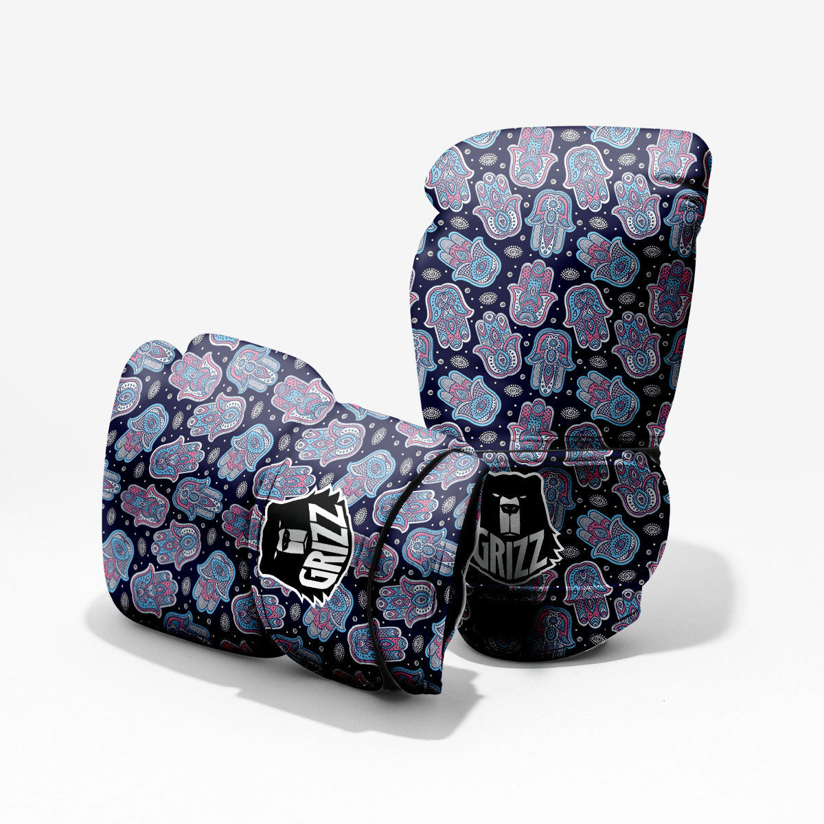 Hamsa Boho Print Pattern Pro Boxing Glove