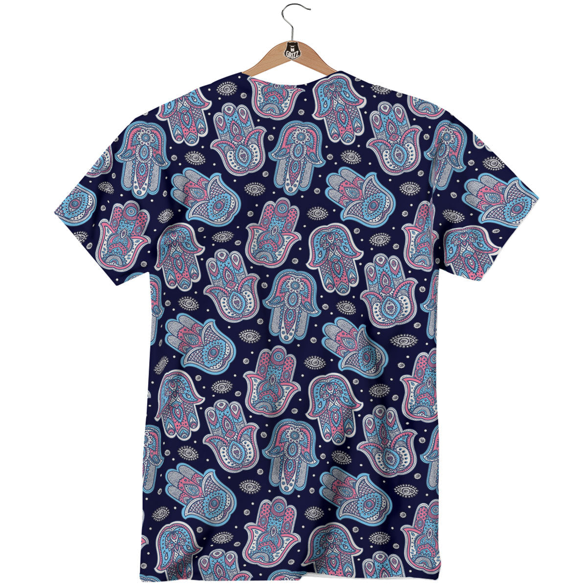 Hamsa Boho Print Pattern T-Shirt-grizzshop