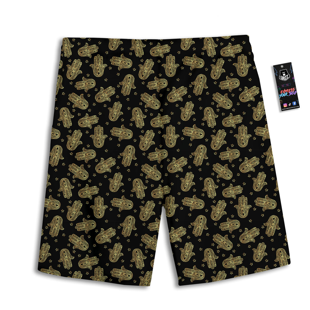 Jack Russell Terrier Happy Print Pattern Men's Athletic Shorts