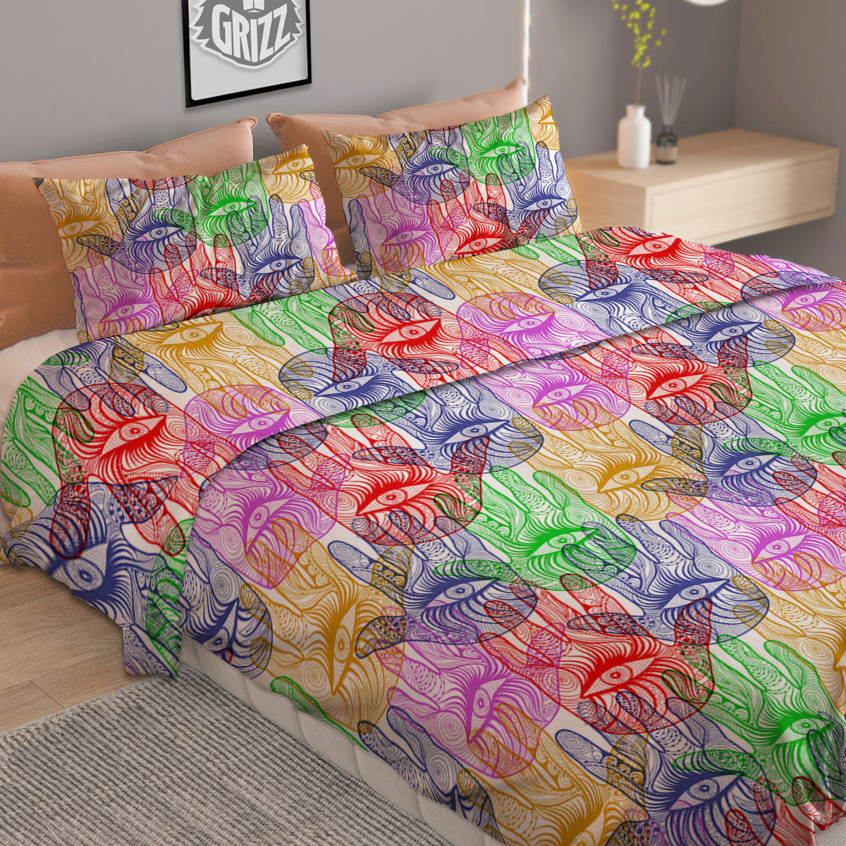 Giraffe Funny Print Duvet Cover Bedding Set