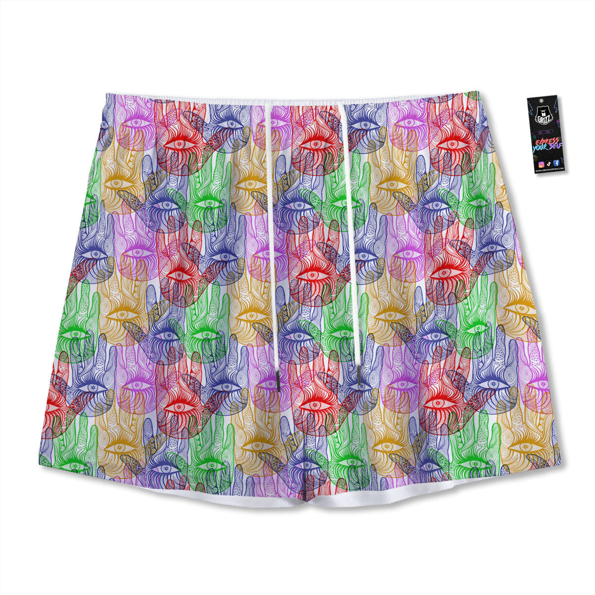 Giraffe Funny Print Mesh Shorts