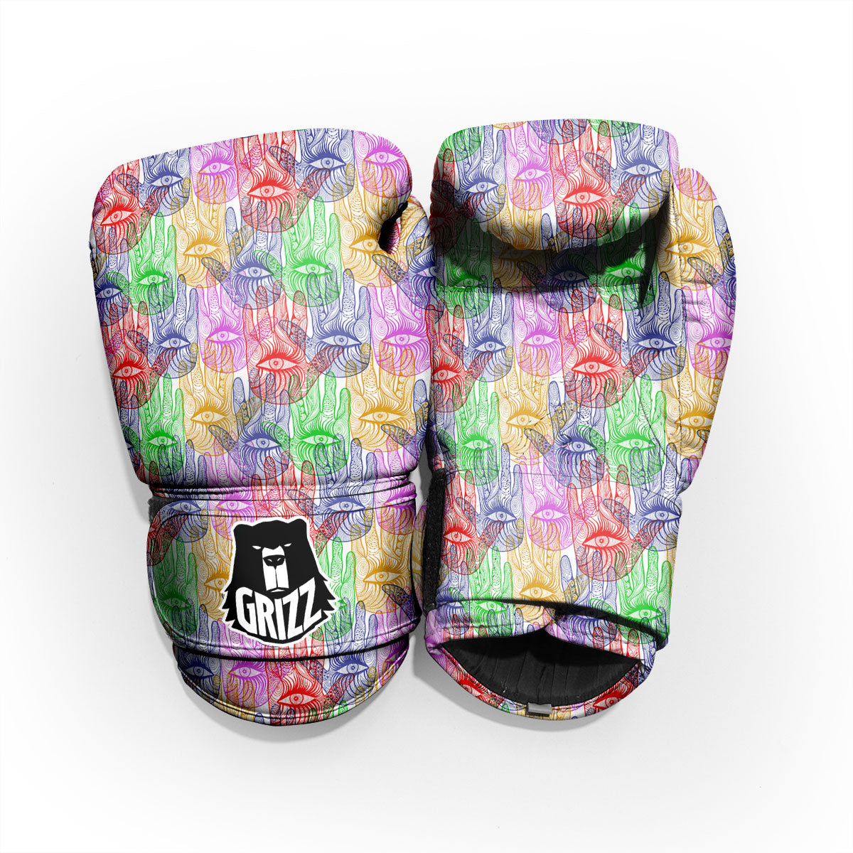 Hamsa Hand Colorful Print Pro Boxing Glove
