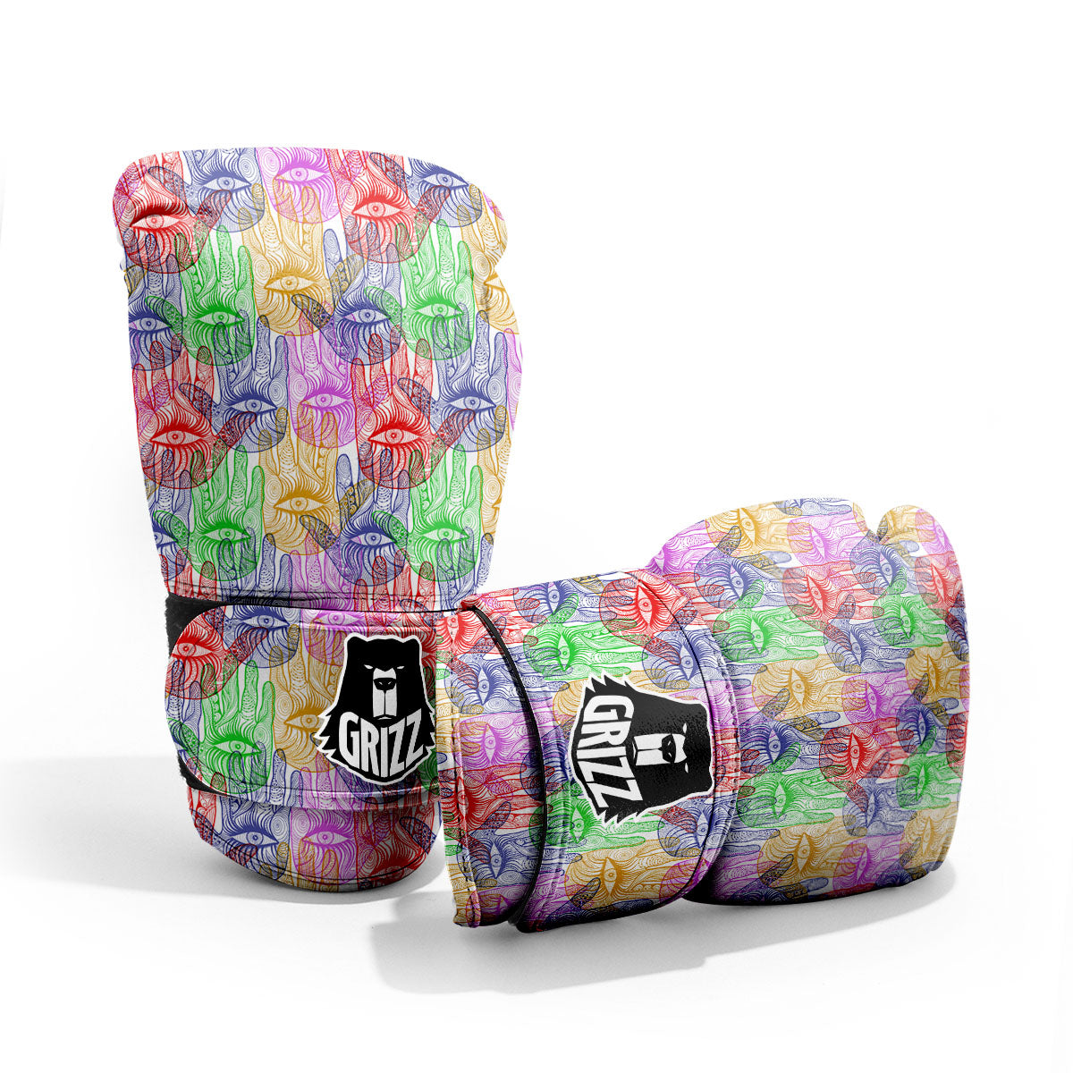 Hamsa Hand Colorful Print Pro Boxing Glove
