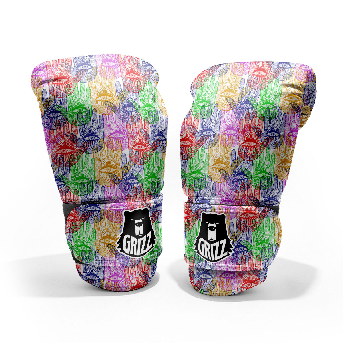 Hamsa Hand Colorful Print Pro Boxing Glove
